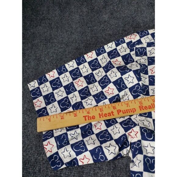 Vintage Disney Store Patriotic Mickey‎ Mouse Button Up Shirt Sz S Men Kidcore - Picture 5 of 9